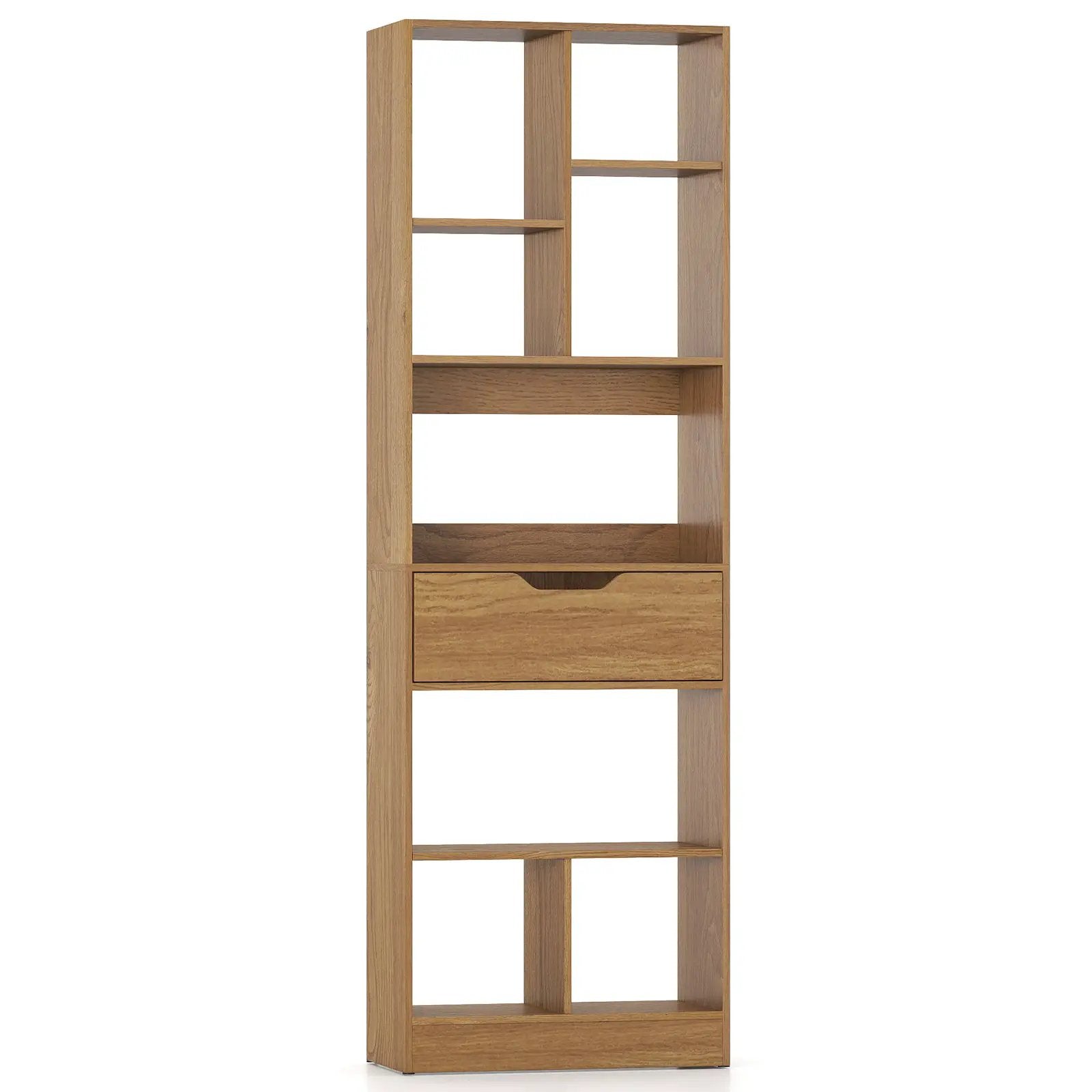 61inch Tall Freestanding Bookcase with Drawer 8-Cube Storage Organizer by DirectDeals