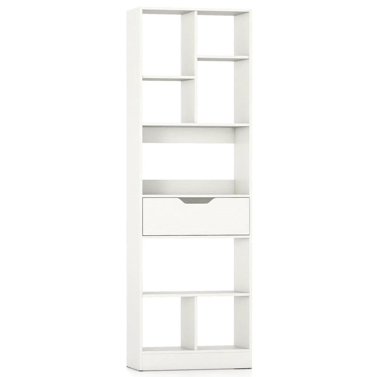 61inch Tall Freestanding Bookcase with Drawer 8-Cube Storage Organizer, photo 10 of 16