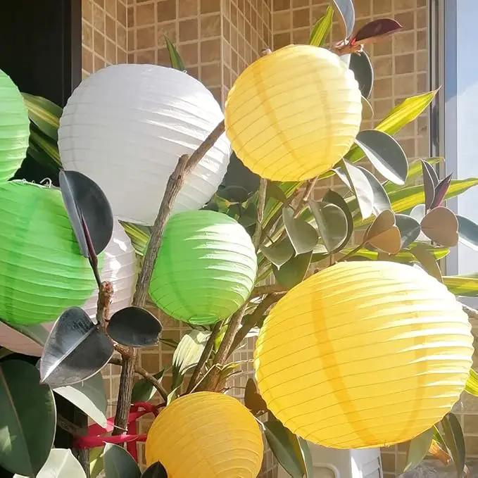Chinese Style Paper Lanterns, Set of 12, Suitable for Party Decoration (Red, 14in) by GreenHaven Gardens