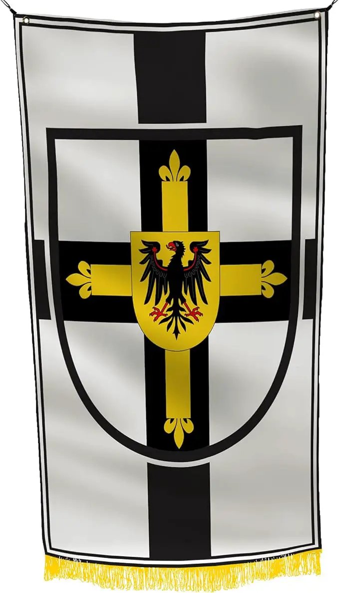 Teutonic Order Grand Master Historical Replica 3x5 feet Flag Banner Vivid Color Double Stitched Brass Grommets by GreenHaven Gardens