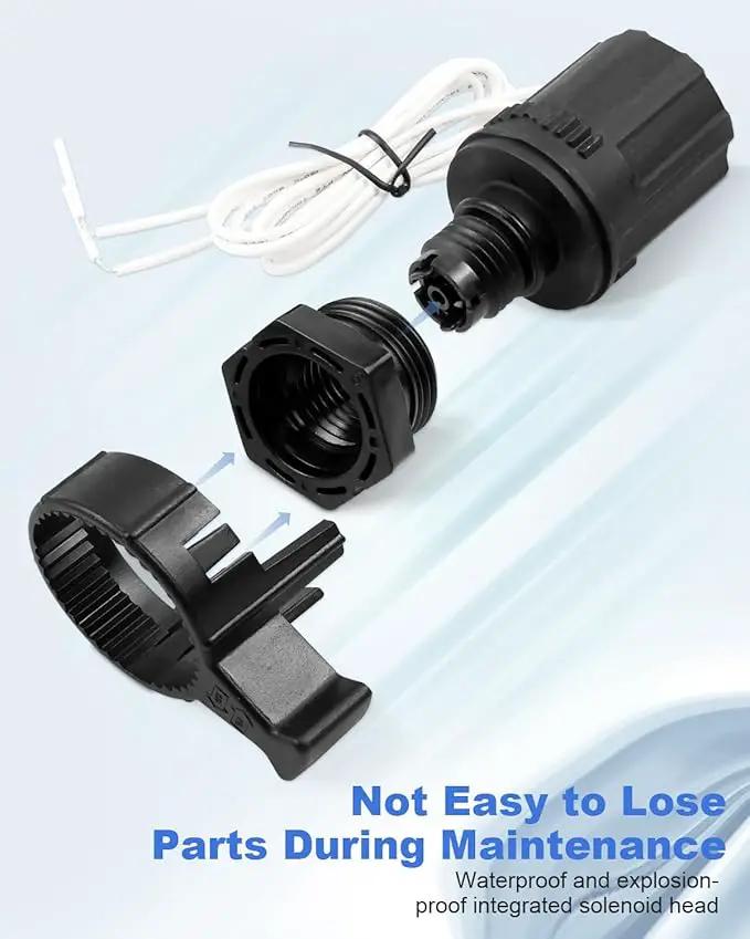 2Pack Solenoid Repair Kit Fit for HydroRain Rain Bird Sprinkler System PEB PGA EFB-CP BPE BPES and GB Valves Replacement Solenoid 236239 Efficient Water Control by GreenHaven Gardens