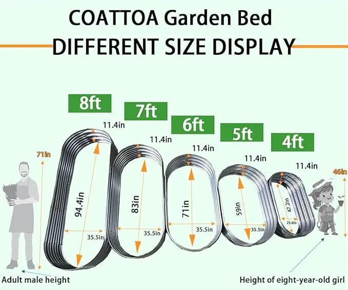 Raised Garden Bed, 6×3×1ft Outdoor Galvanized Planter Boxes, Galvanized Garden Beds Outdoor with Metal Plant Stakes, Large Raised Garden Box, Garden Beds Outdoor for Vegetables Stock Tank by GreenHaven Gardens