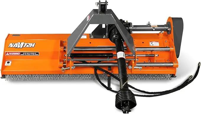 72'' PTO Flail Mower with Hydraulic Side Shift 3 Point 45-85hp, NAM72H by GreenHaven Gardens