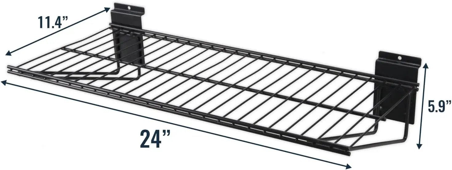 Slatwall Panel Garage Organizer PVC Slatwall Heavy Duty Wall Mounted Rack, Interlocking Slat Wall Panels for Tool Organization Peg Board(2 Pack Black) by GreenHaven Gardens