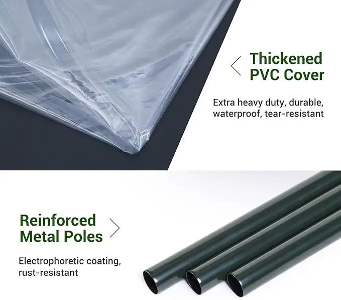 Mini Greenhouse for Indoor Outdoor: Ohuhu Tabletop Portable Green House with Waterproof Pad for Small Plants Nursery Germination, 36"x36"x42" Light Duty Cover Tent Humidity Dome Seedling Accessory by GreenHaven Gardens