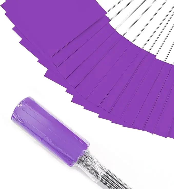 Zozen 50Pack Purple Marking Flags, Writable | 15x4x5 Inch, Yard Flags for Lawn & Irrigation & Landscape & Sprinkler & Survey & Dog Training. by GreenHaven Gardens