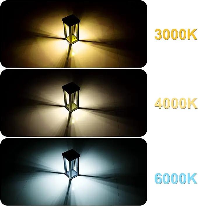 Solar Patio Floor Lamp Outdoor, 4 Pack Solar Landscape Path Lights with 3 Light Modes, Garden Decorations Waterproof 12H Endurance Cordless Landscaping for Porch Lawn Yard Backyard (Black) by GreenHaven Gardens