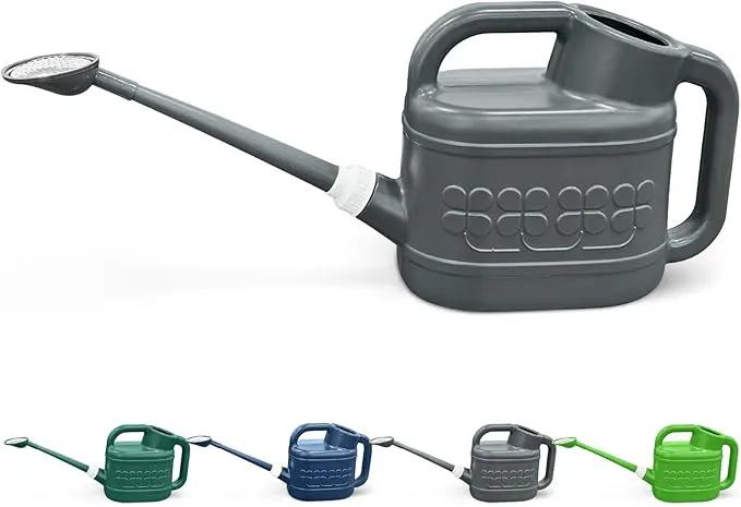 2 Gallon Watering Can for Outdoor Plants, Plant Watering Can with Removable Long Spout and Stainless Steel Sprinkler Head, Large Water Can for Garden Flowers Vegetables by GreenHaven Gardens