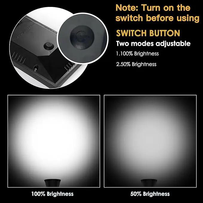 Solar Spot Light Outdoor, Waterproof Solar LED Landscape Lights Dusk to Dawn, 2-in-1 Solar Spotlight Solar Powered Accent Lights for Garden Porch Walkway Patio (4 Pack) by GreenHaven Gardens