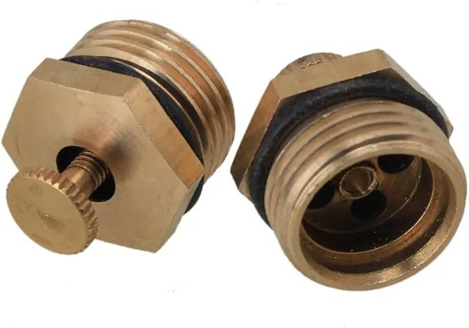 5pcs Brass 1/2" Male Thread Adjustable Misting Nozzles Irrigation Golden by GreenHaven Gardens