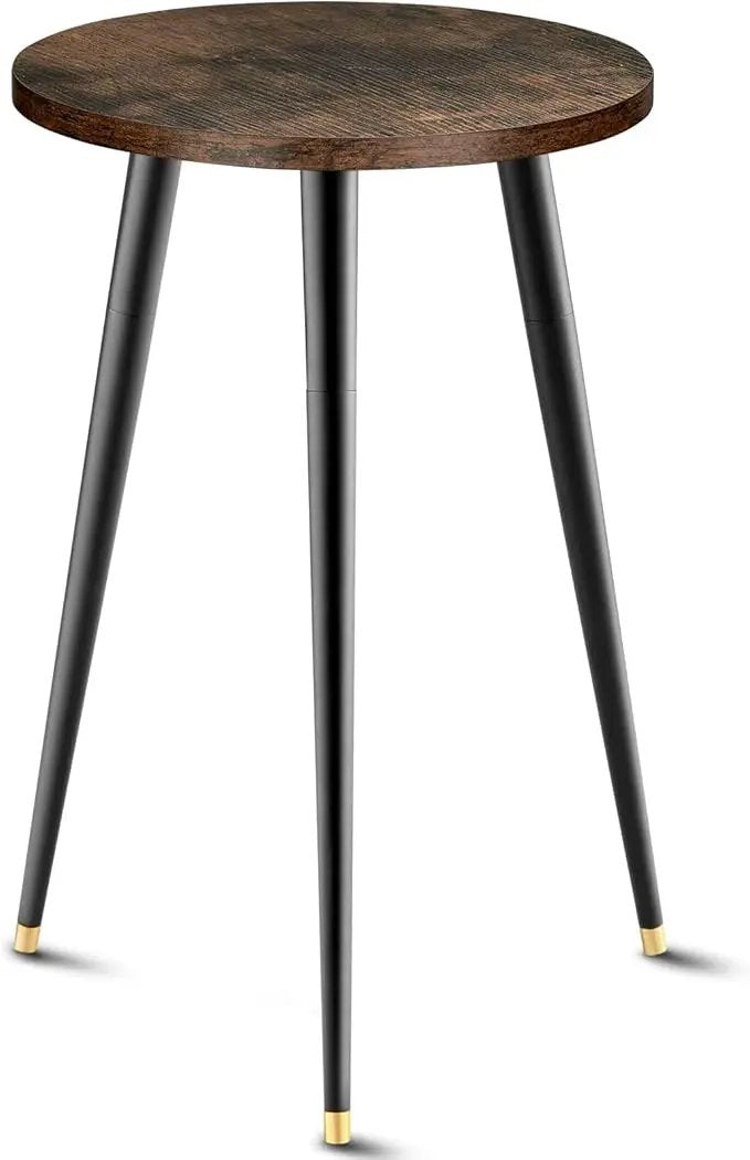 Tall Plant Stand Indoor, Mid Century Wood Plant Stand Plant Table for Flower Pots, Heavy Duty Metal Plant Holder, Modern Home Decor Small Round Side End Table (11.8"x20") by GreenHaven Gardens