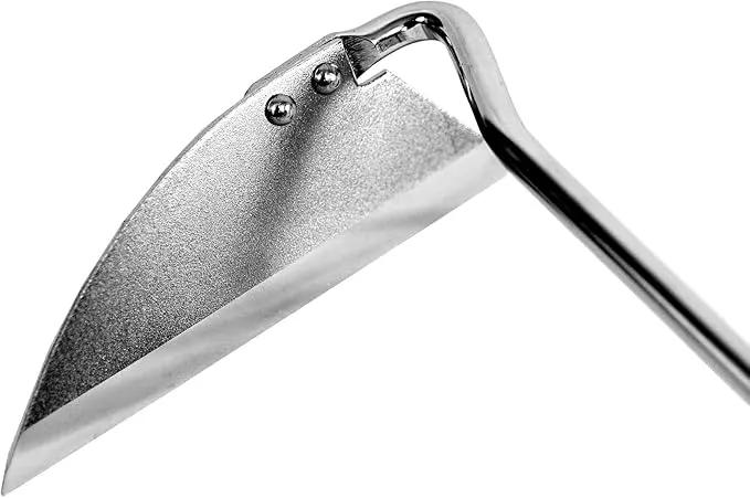 Japanese Weeding Tool Nejiri Gama Weeding Hoe Sharp Japanese Steel with Wood Handle, Nejiri Gama Weeding Sickle, Made in Japan, Hand Weeder Tool for Garden, Silver by GreenHaven Gardens
