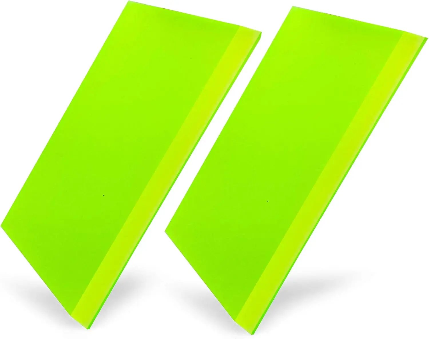 CARTINTS 2pack Squeegee Blades Replacement Rubber Squeegee, 5.1x 2 inch, for Cleaning Glass, Shower Door and Car Windows and Screen Printing,Green by GreenHaven Gardens