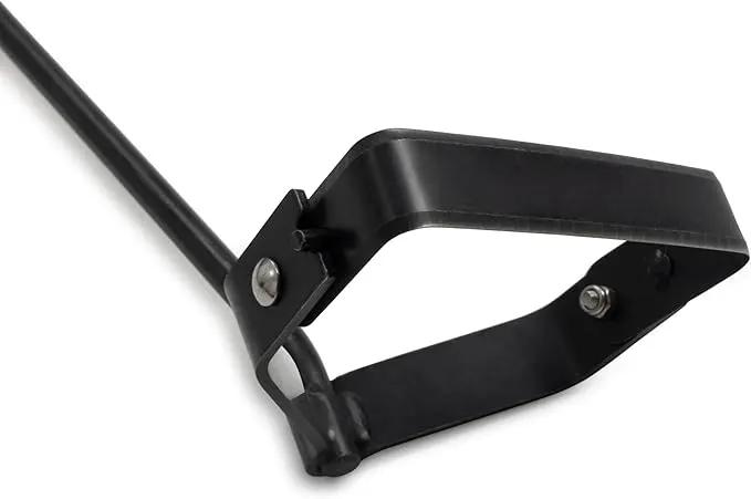 Barebones Stirrup Hand Hoe - Effective Gardening Tools for Weed Control and Soil Aeration - Lawn and Yard Tools - Weed Puller Tool (Black) by GreenHaven Gardens
