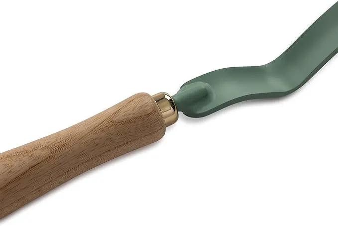 Barebones Dandelion Weeding Fork - Gardening Hand Tools - Japanese Hand Weeder, Weed Puller, and Weed Remover Tool (Ash/Mint) by GreenHaven Gardens