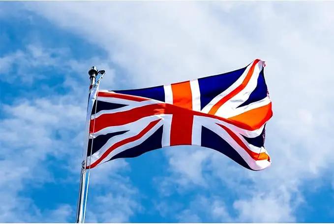 Homissor British Flag 4x6 Union Jack England Flags Embroidered Sewn Stripes United Kingdom UK Flag Heavy Duty Outdoor by GreenHaven Gardens