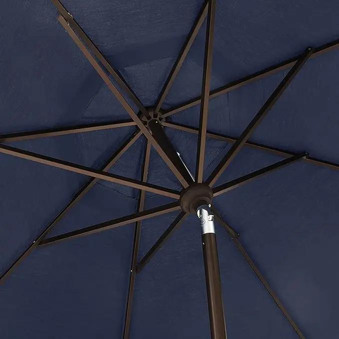 EliteShade USA 10-Year-Non-Fading 9Ft Market Umbrella Patio Umbrella Outdoor Table Umbrella with Ventilation, Navy Blue by GreenHaven Gardens