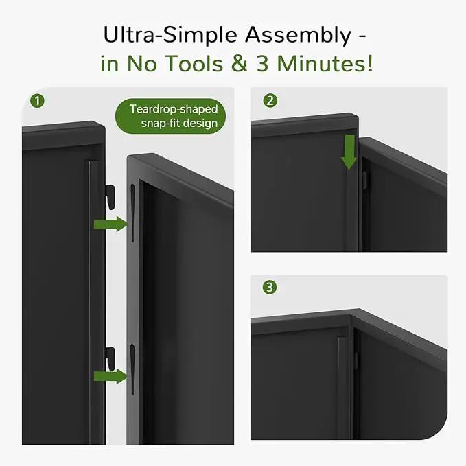 Stoog 38" Metal Tall Rectangular Planters Set of 2 - All-Weather Planter Box for Indoor/Outdoor Use, with Removable Insert Shelf, for Plants, Flowers, Garden, Black by GreenHaven Gardens