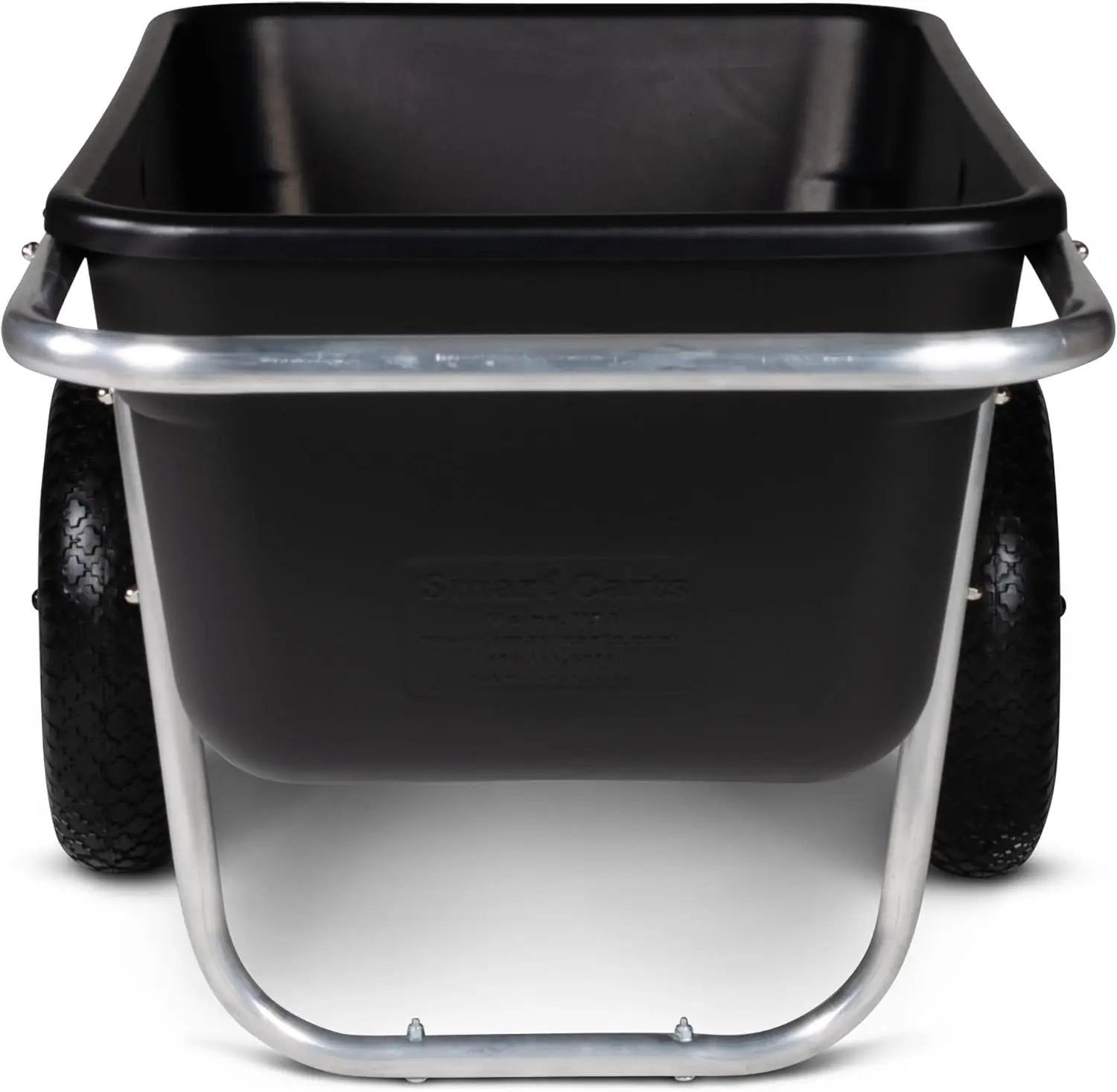 Smart Carts Premium Yard Cart - Strong, Lightweight, and Perfectly Balanced (16" Air Filled Wheels) by GreenHaven Gardens