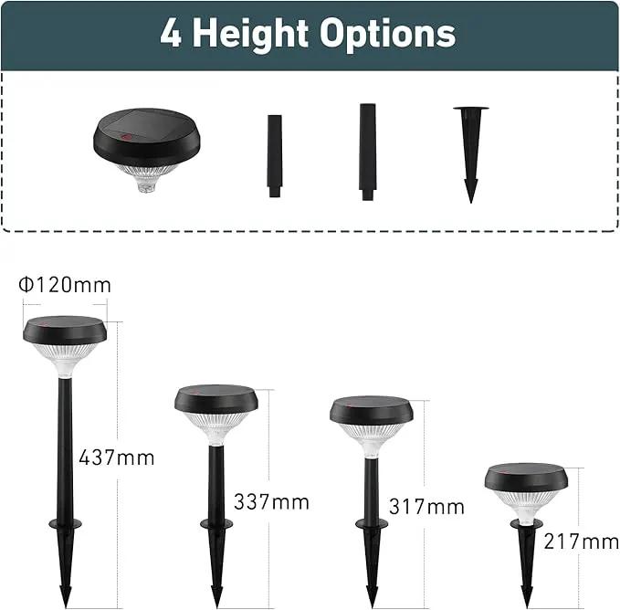 Linkind Solar Pathway Lights 8 Pack, Solar Lights Outdoor, Warm White Solar Path Lights Waterproof, Solar Lights for Walkway Yard Landscape Garden by GreenHaven Gardens