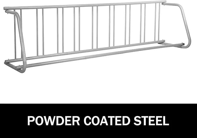 BestEquip 111" Length Floor Bike Rack, 9 Holders All-Steel Grid Bike Rack, Single-Side Storage Stand for Garages Streets Yards by GreenHaven Gardens