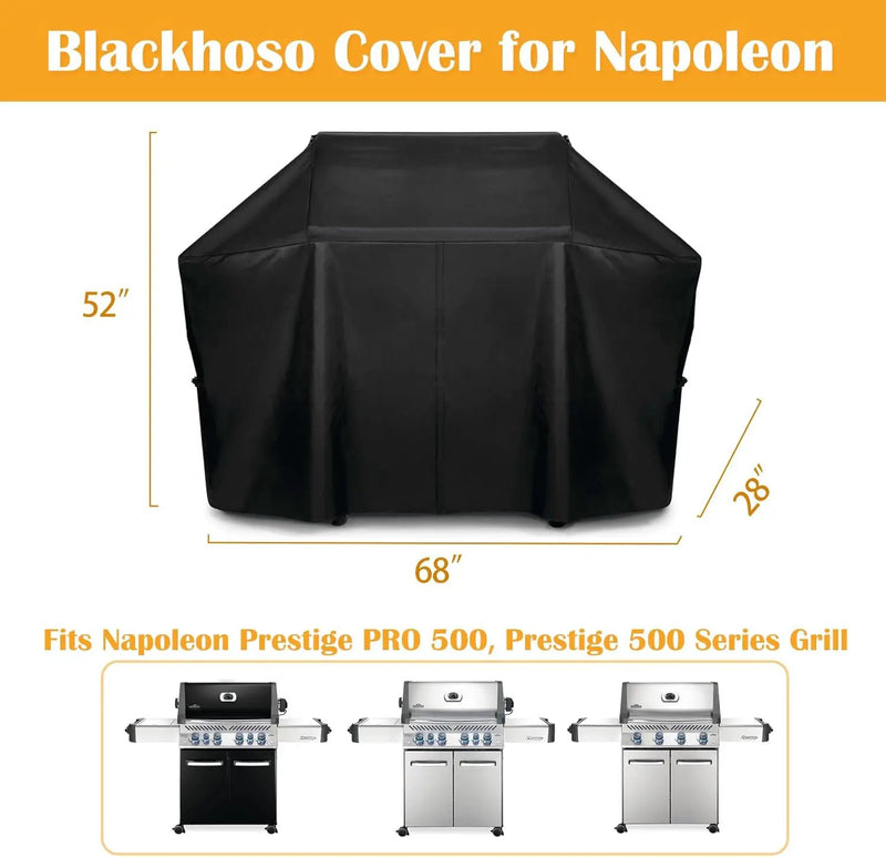 Grill Cover for Napoleon PRO Prestige 500 Series Grill, Heavy Duty Waterproof UV Resistant Cover for Napoleon, Outdoor Barbeque Grill Accessories by GreenHaven Gardens