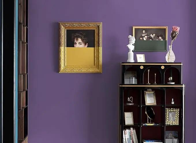 Dimoon 78.7''x17.7'' Purple Peel and Stick Wallpaper Contact Paper Modern Self Adhesive Wall Paper Removable Renter Friendly Textured Solid Color Shelf Cabinet Vinyl Roll (78.7''x17.7'',Dark Purple) by GreenHaven Gardens