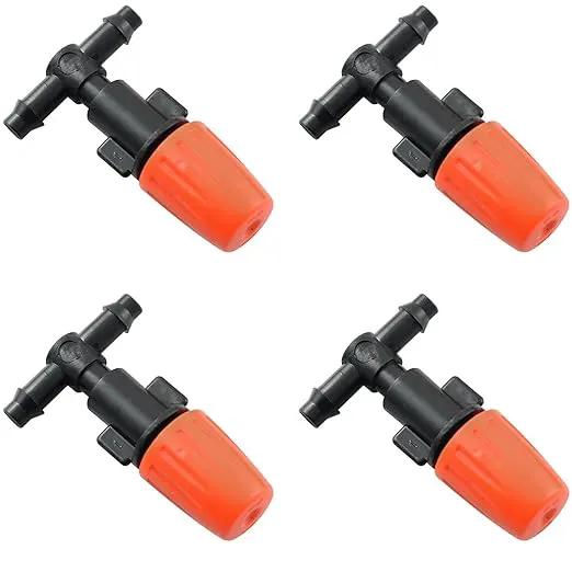 Atomizing Nozzle RLECS 25PCS Irrigation System Misting Automatic Watering Garden Hose Spray Adjustable Garden Irrigation Nozzles with Tee Joints for Greenhouse Vegetable Irrigation by GreenHaven Gardens