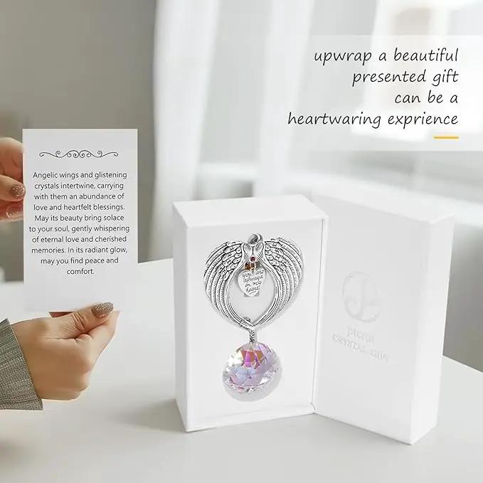 Memorial Gifts for Loss of Loved One Unique Sympathy Gifts Rainbow Sun Catcher Indoor Window Hanging Crystal Prism Grief Bereavement Gifts Ideas for Who Loss of Mom Dad (Silvery) by GreenHaven Gardens