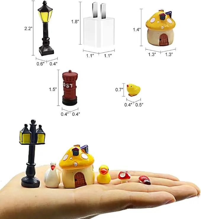 Dracarys Selected 100 Pcs Fairy Garden Accessories, Mini Resin Animals, Miniature Figurines, Micro Landscape Ornaments Kit, Garden DIY Animals, Environmental Resin, Forest Encounters by GreenHaven Gardens