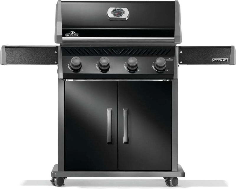Napoleon Rogue 525 Natural Gas Grill, Black, Durable 4-Burner Cooking Surface by GreenHaven Gardens