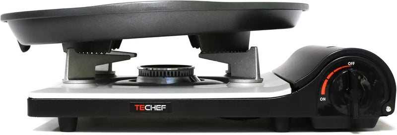TECHEF - Stovetop Korean BBQ Non-Stick Grill Pan with Agni Portable Gas Stove Burner, Made in Korea (Grill Pan w Stove) by GreenHaven Gardens