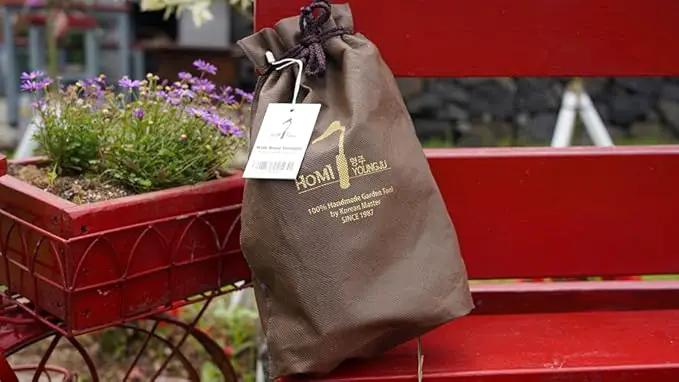 HandPlowHoe Gardentool with Safety Cover for Easy Gardening, Weeding and Farming Made by Korean Master Blacksmith (Small) by GreenHaven Gardens