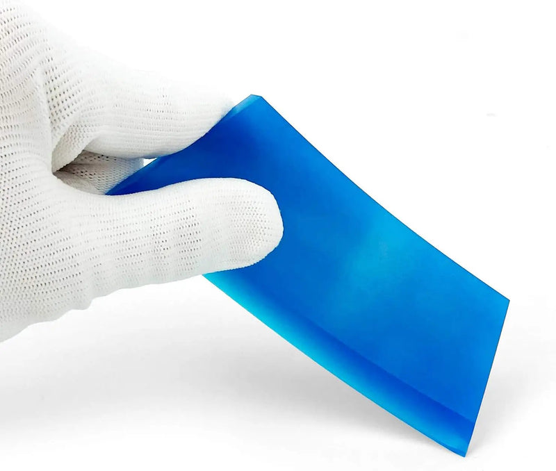 CARTINTS 2pack Squeegee Blade Replacement Mini Squeegee, 5.1x 2 inch, for Cleaning Glass, Shower Door and Car Windows and Screen Printing,Blue by GreenHaven Gardens