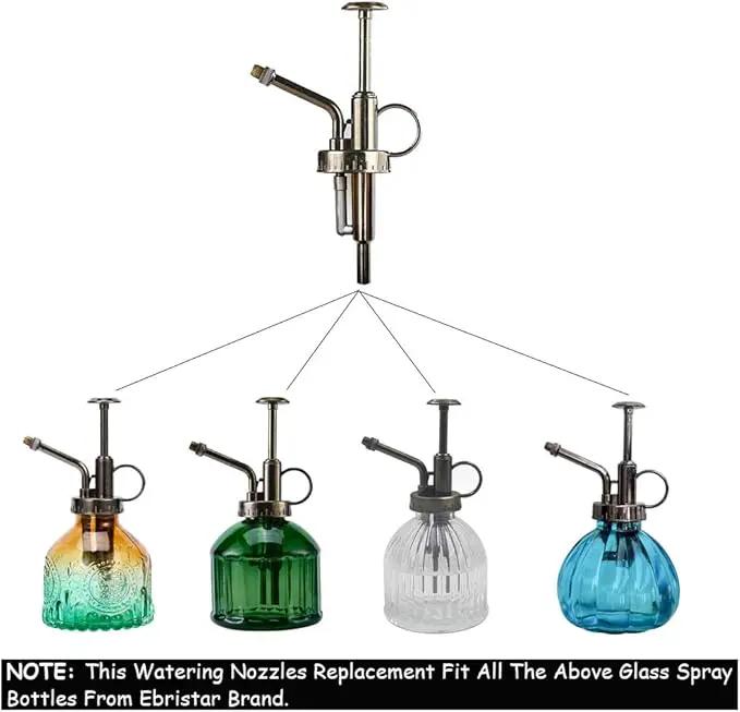 Sprayers Watering Nozzles, Plastic Bronze Top Pump, Replacement for Glass Plant Mister Spray Bottle by GreenHaven Gardens