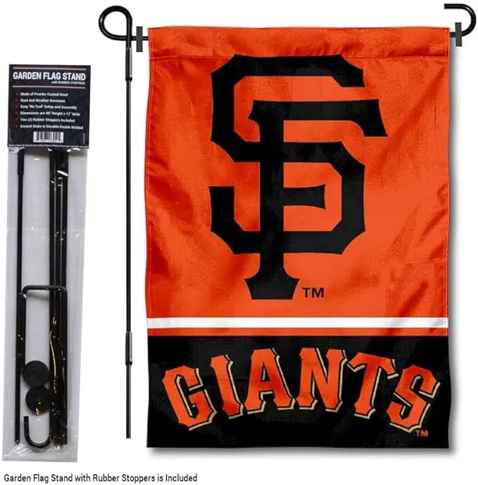 WinCraft San Francisco Giants Garden Flag with Stand Holder by GreenHaven Gardens
