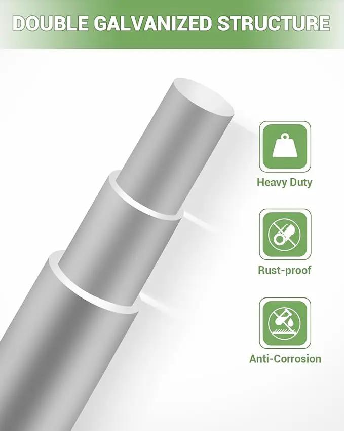 9GA Thickened Heavy Duty Cattle Farm Fence, 4ft x 164ft Galvanized Goat Deer Fence, Heavy Zinc Coating Hog Wire Fencing for Farm Livestock Animals Protection by GreenHaven Gardens
