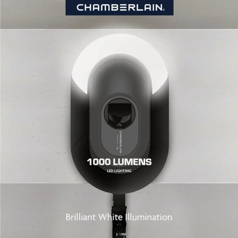 Chamberlain B4643T Smart Built in Camera-myQ Smartphone Controlled-Ultra Quiet, Strong Belt Drive, Blue Garage Door Opener by GreenHaven Gardens