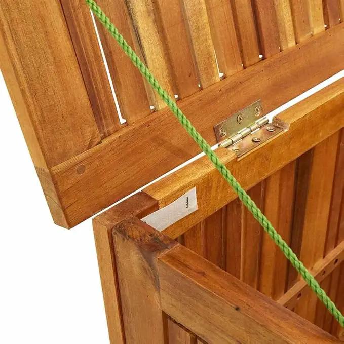 vidaXL Outdoor Storage Box - Wooden Deck Cabinet for Patio/Garden with Water-Resistant Lining, Farmhouse Style by GreenHaven Gardens
