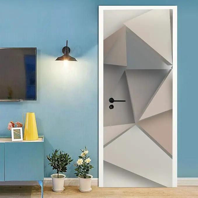 3D Peel and Stick Murals - Three-dimensional Wallpaper Self-adhesive Decals Removable PVC Waterproof Door Poster for Bedroom Living Room Wall Decoration 33.9 x 78.7 inch by GreenHaven Gardens