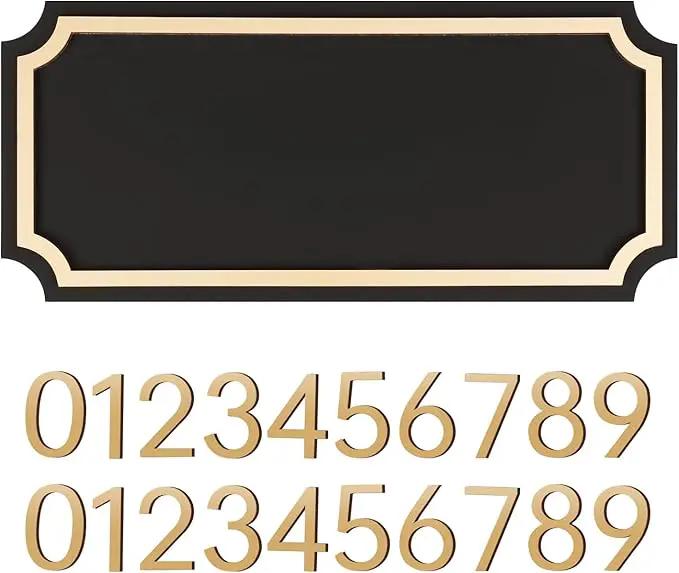 House Numbers for Outside, Address Plaques, Mailbox Numbers, Two Sets of Numbers from 0-9, Personalized Address Signs for House, Mailbox, Apartment, Office, Hotel, Classroom, Garden. Decorative Numbers Plaque. by GreenHaven Gardens