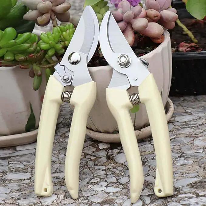 BUGUI Bypass Garden Pruning Shears - 2 Pack, Ultra Lightweight Hand Pruners Make Cut Smooth & Clean, Professional Gardening Scissors for Cutting Live Flowers, Plants, Light Branches by GreenHaven Gardens
