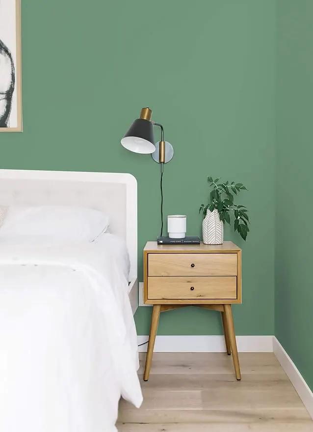 Dimoon 118''x17.7'' Green Peel and Stick Wallpaper Contact Paper Modern Self Adhesive Wall Paper Removable Renter Friendly Textured Solid Color Shelf Cabinet Vinyl Roll (118''x17.7'',Spring Green) by GreenHaven Gardens
