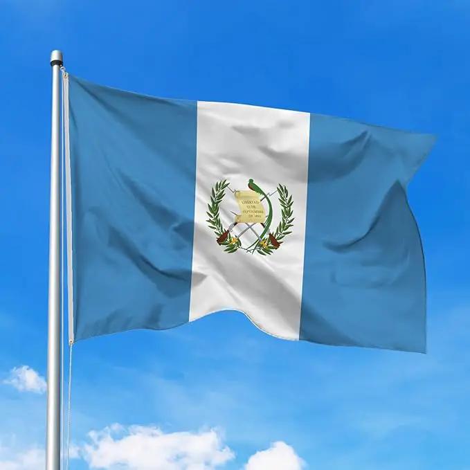Guatemala Guatemalan Flag Garden Yard House 2x3 ft Flags Double Sided Print Banner Indoor Outdoor Party Home Decorations for Boat Dorm House Balcony by GreenHaven Gardens