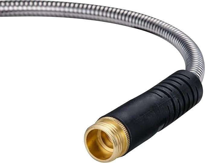 8 feet Water Hoses – 3/4'' Fittings, Flexible Garden Hoses for Garden Watering, Outdoor Cleaning, House Cleaning, Car Washing, Swimming Pool, Camping, Agricultural Irrigation, Dog Bathing by GreenHaven Gardens