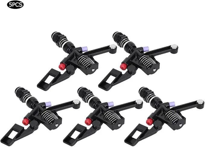 5PCS Garden Impulse Sprinkler Impact Sprinkler for Watering Irrigation, 3/4in DN20 Male Thread by GreenHaven Gardens