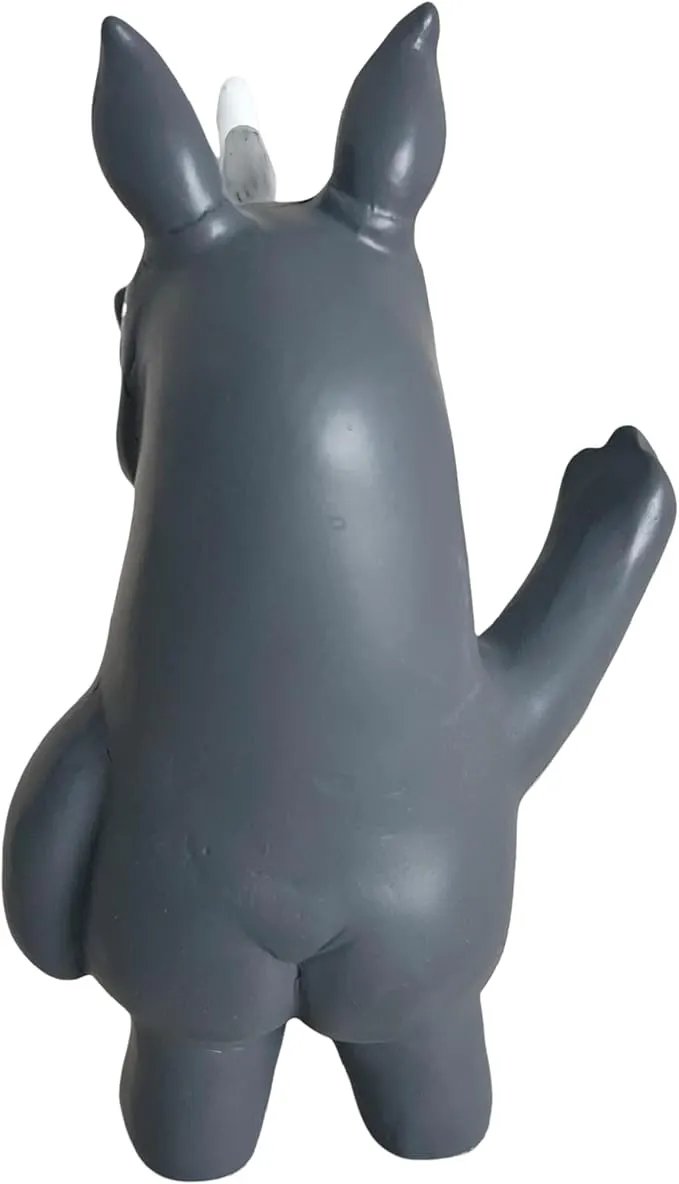 Jxueych Rebellious Rhino Figurine, Miniature Resin Rhino Standing 4 Inch, Adorable Mini Rhino - The Perfect Blend of Power and Charm for Your Home Decor! by GreenHaven Gardens