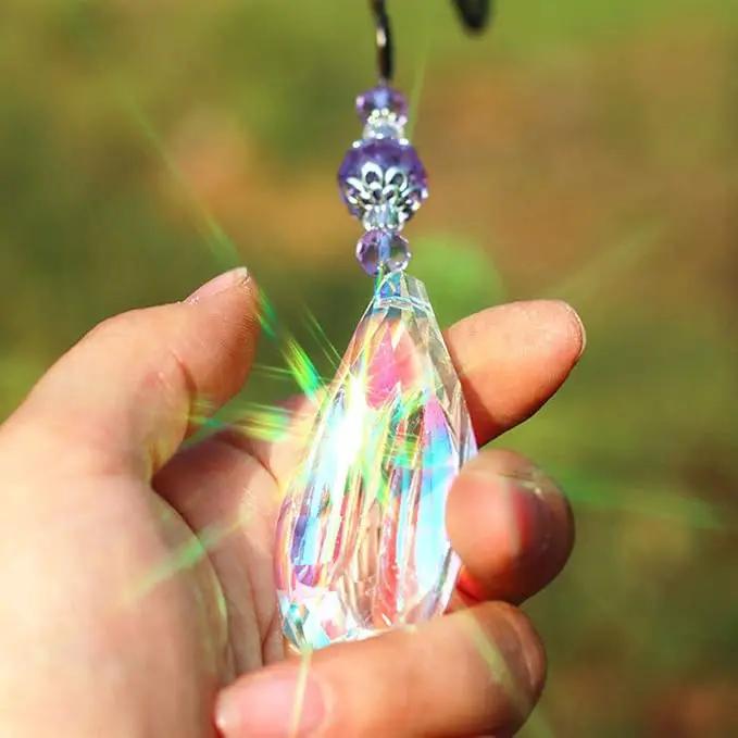 WEISIPU Crystal Suncatchers for Windows - Dragonfly Crystal Ball Prisms Hanging Crystals Ornament for Home Garden Office Wedding Christmas Decoration-Dragonfly by GreenHaven Gardens