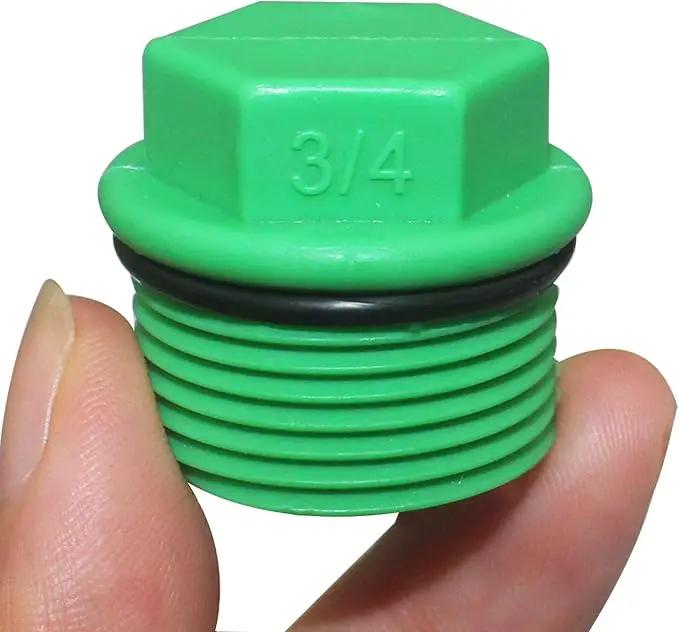 30 Pieces 3/4" PT Male Threaded PPR PPR End Cap Plug Pipe Fittings Garden Hose Irrigation Water Tubing Stopper Prevent Leakage Choke Plug by GreenHaven Gardens
