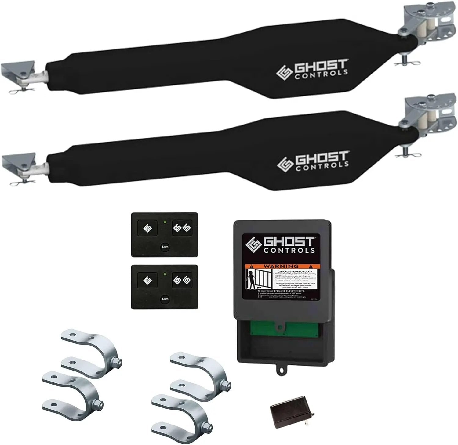 GC GHOST CONTROLS Heavy-Duty Automatic Gate Opener Kit for Swing Gates with Long-Range Gate Opener Remote - Model TDS2 by GreenHaven Gardens